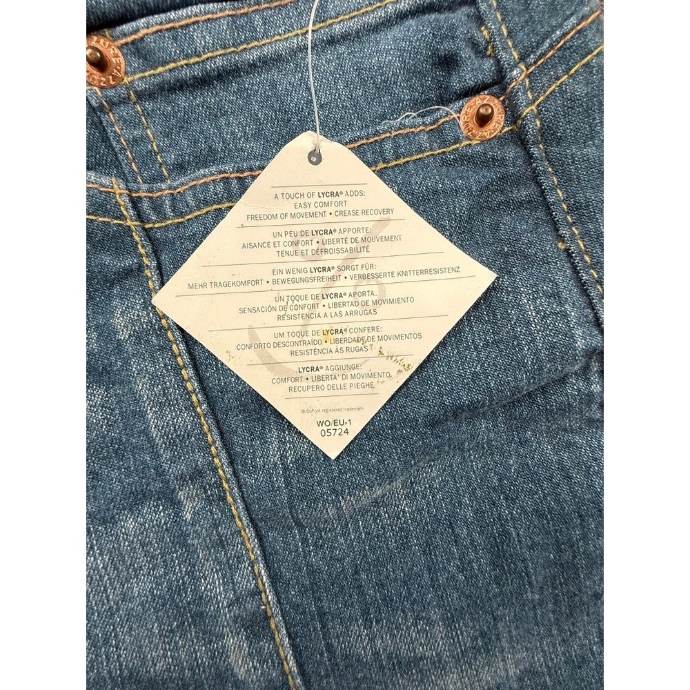 Azzure Love Life Denim Women Flare Jeans Panna Blue Seam Detail L3148 Size 30 - Picture 4 of 12